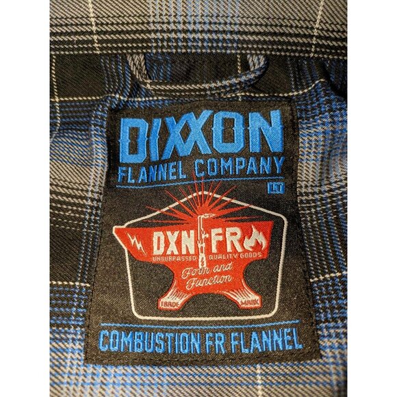Dixxon Flannel Company Form Function Men LT Blue Long sleeve Flannel Pearl Snap - Picture 5 of 9